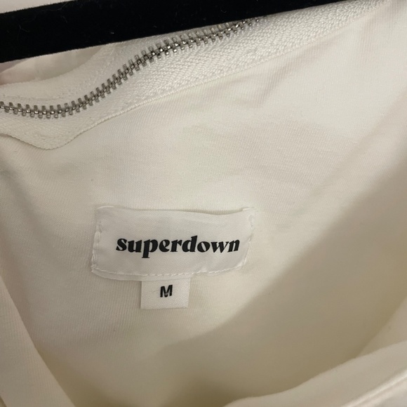 Superdown Tia White One Shoulder Fitted Mini Dress - Picture 7 of 11